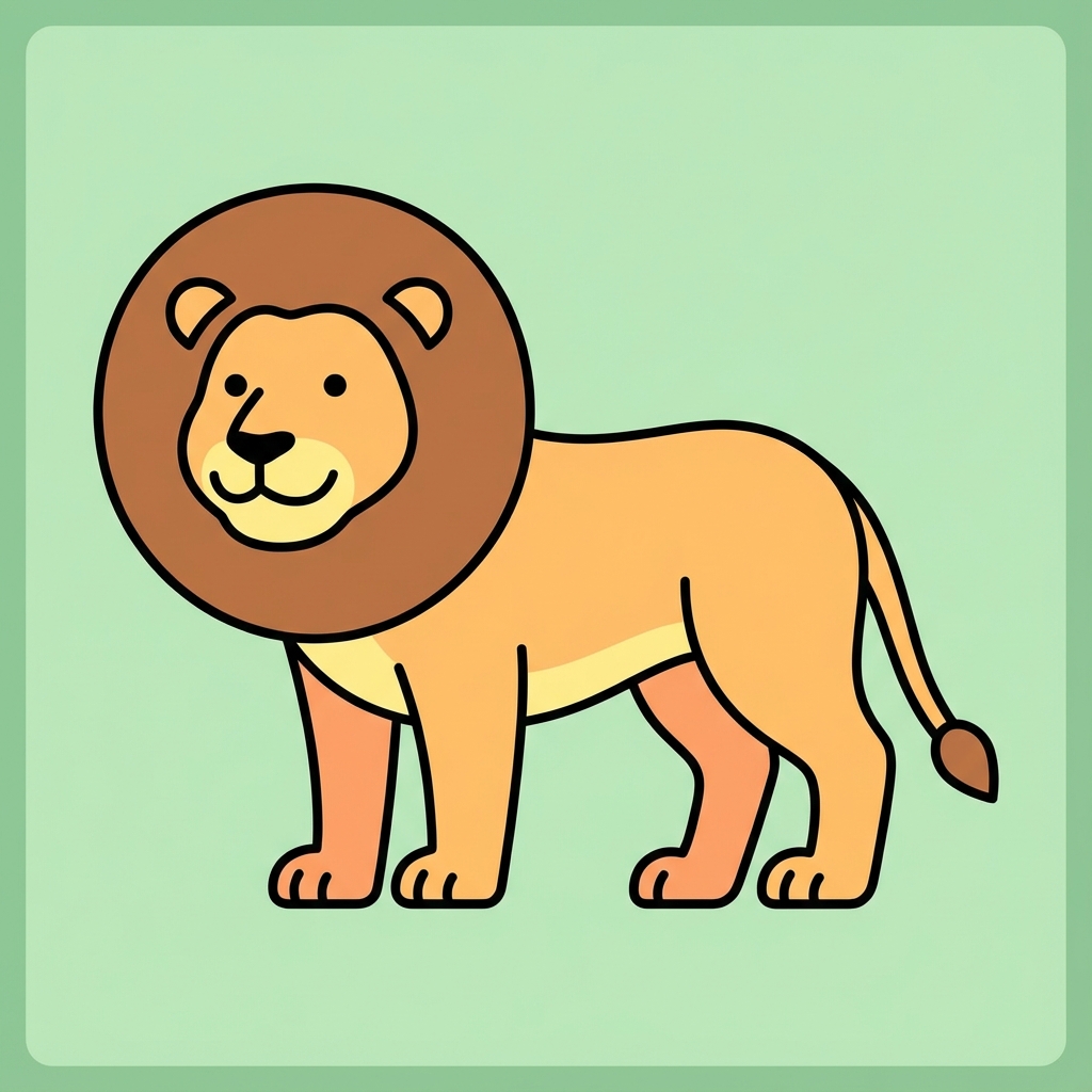 AI Lion Illustration